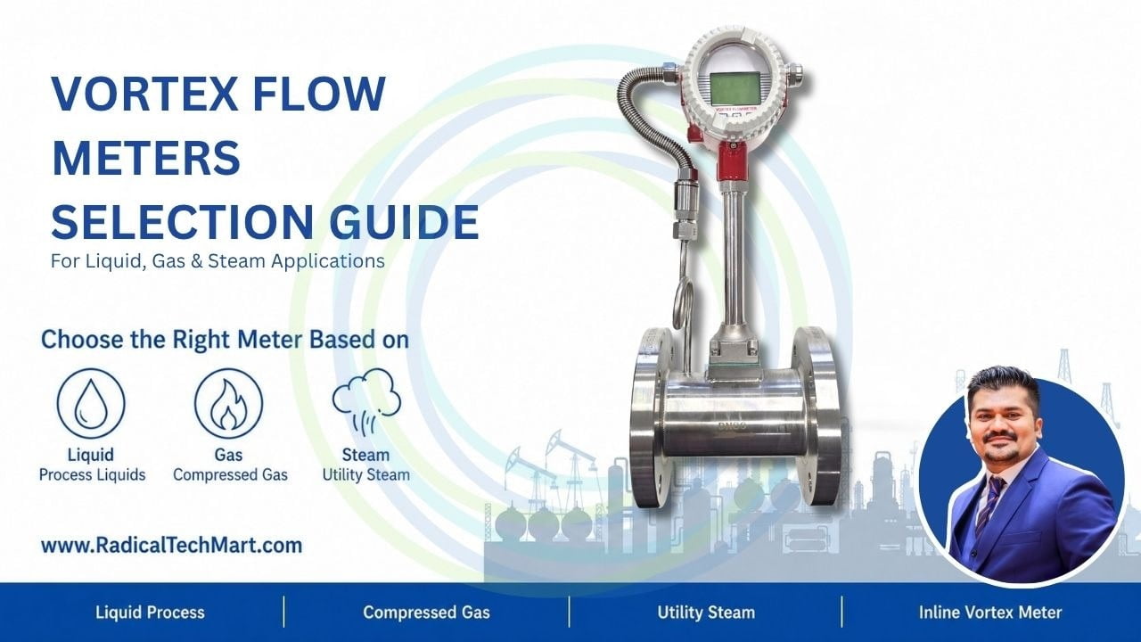 Vortex Flow Meter for Liquid, Gas & Steam | Selection Guide